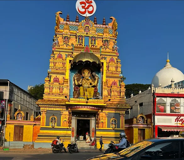 Blurred background of Sree Sakthi Vinayaka Temple Palayam