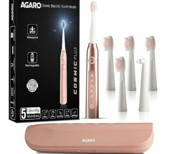 AGARO Cosmic Plus Sonic Electric Tooth Brush for Adults with 5 Modes