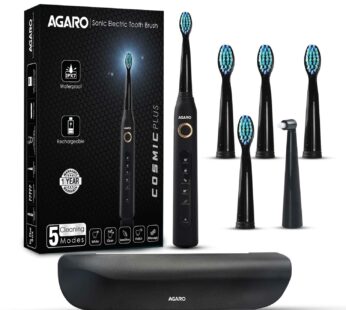 AGARO COSMIC PLUS Sonic Electric Tooth Brush For Adults With 5 Modes