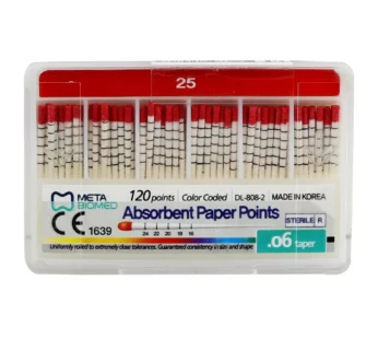 Meta Absorbent Paper Points 6 % (Length Marked)